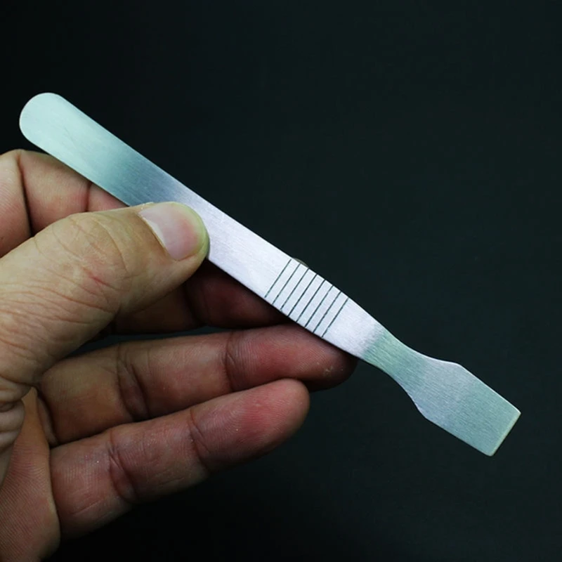 5 pezzi Strumento lera per raschietto in acciaio inossidabile professionale per riparazione elettronica e le paste