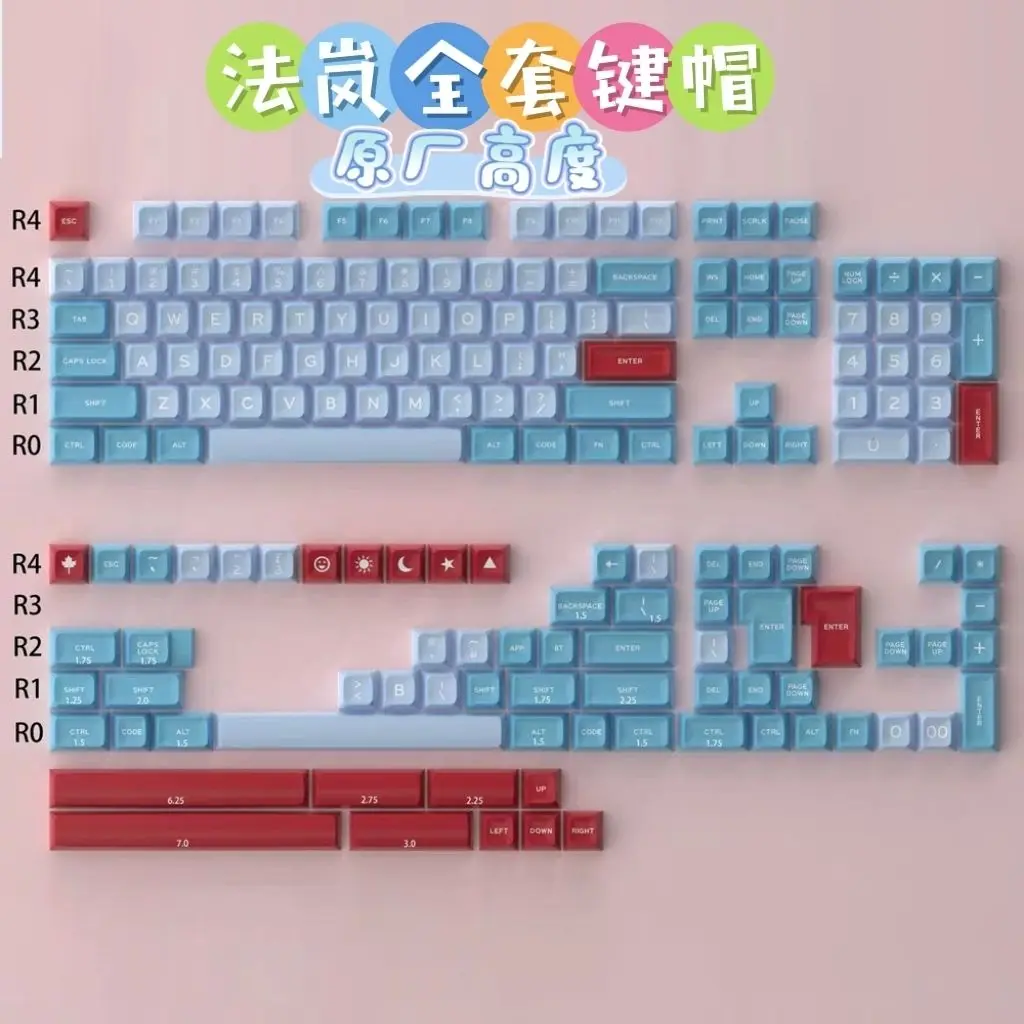 ABS Two-color Injection Molding High-end Keycaps SA Profile Stylish Versatile Full Set For Mechanical Keyboard
