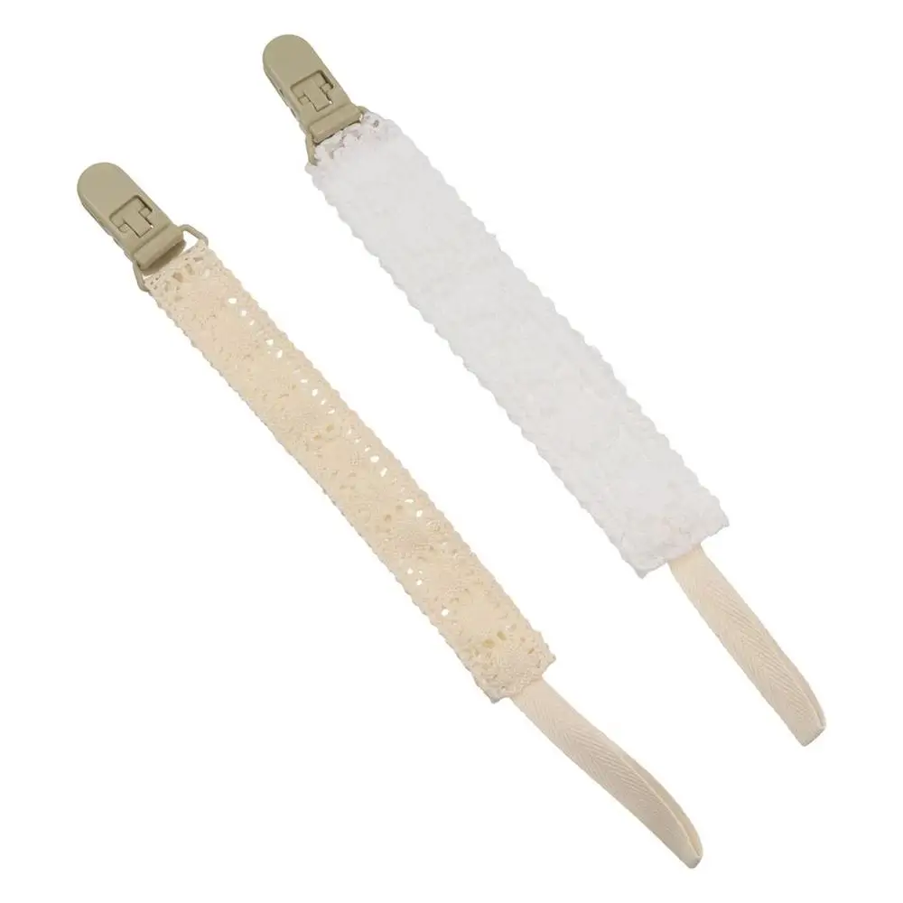 

Lace Baby Cloth Pacifier Chain Adjustable Floral Soother Holder Dummy Clips Teether Toys Straps Nipple Holder Clips Toddler