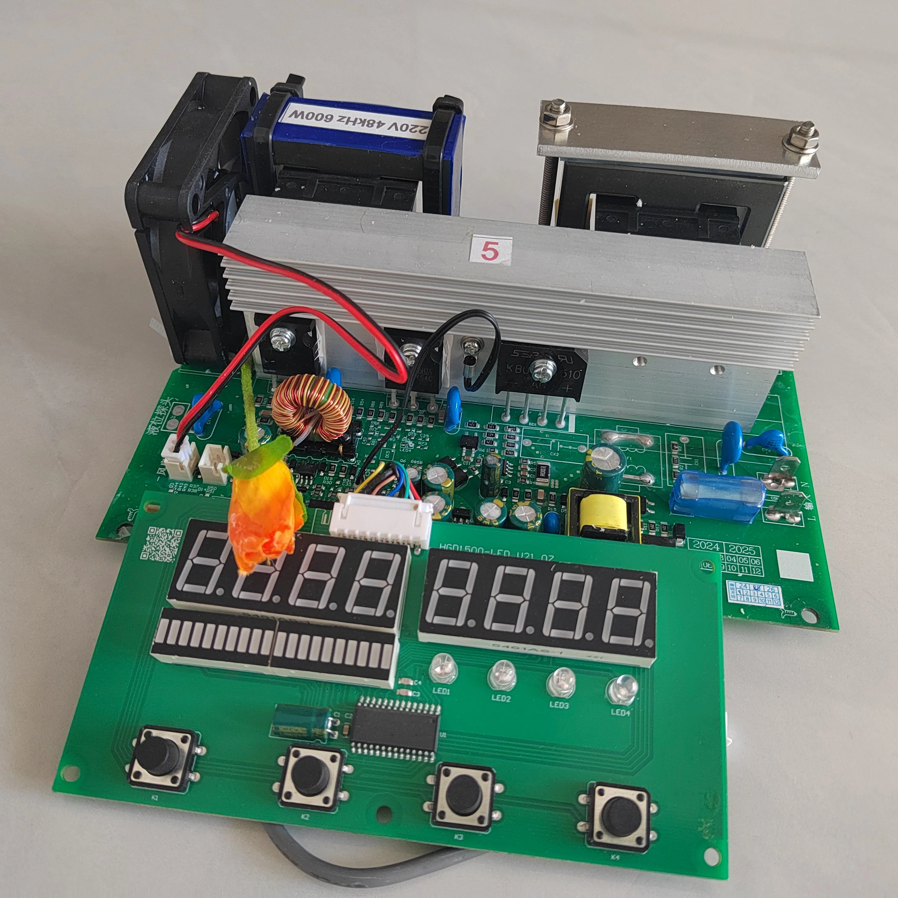 40 كيلو هرتز 500 واط محول التنظيف بالموجات فوق الصوتية Pcb سائق مع لوحة العرض