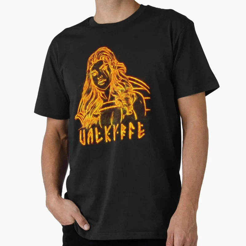 

Valkyrie Aegishjalmur Nordic Viking Symbol celtic runes valhalla mythology gift T shirt for man Large size Tops S-6XL clothes