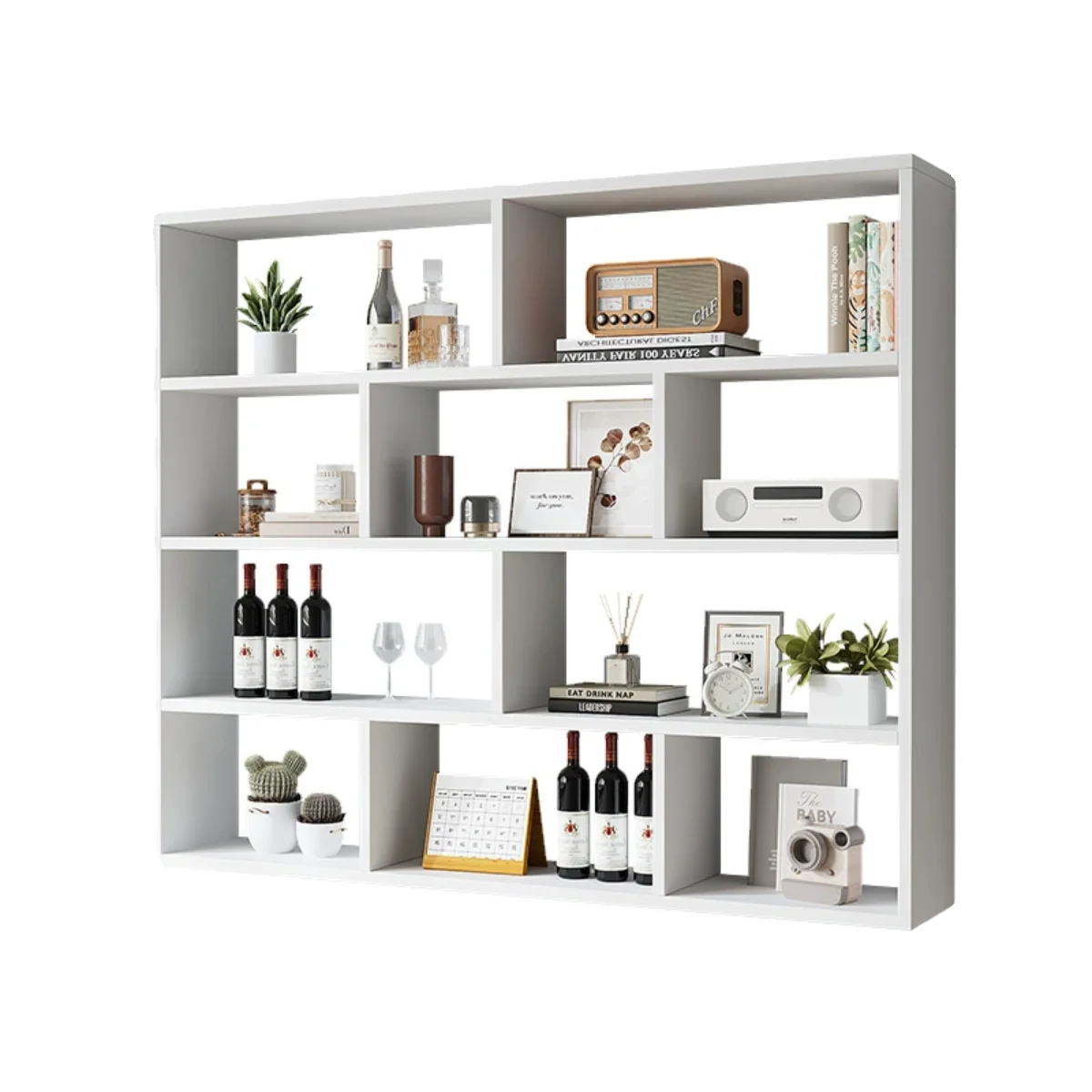 Mobile Basement Storage Wine Cabinet Coffee Cabinet Italian Wood Armadi Aperti Furnitures