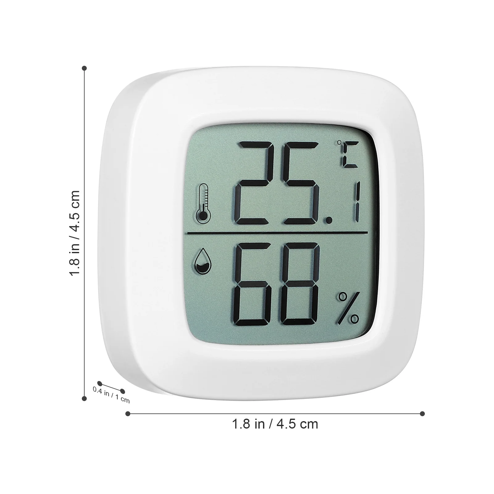 

3Pcs Wall Mountable Hygrometer and Thermometer Indoor Outdoor Temperature Humidity Monitor for Home Office Baby Room