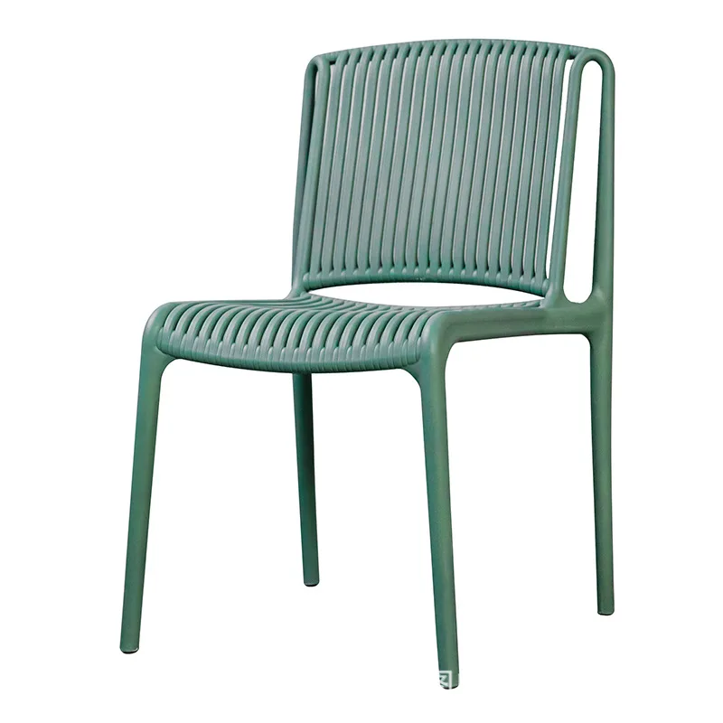 

Home Restaurant Backrest Dining Chair Simple Thickened Plastic Chair Outdoor Office Table and Nordic Stackable