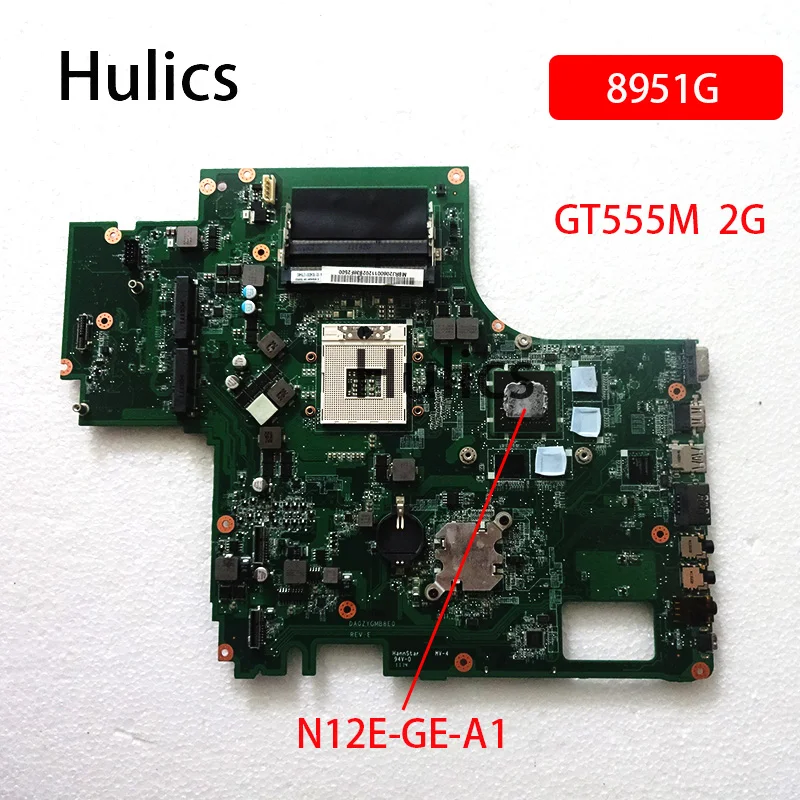 

Hulics Used MBRJ206001 MB.RJ206.001 DA0ZYGMB8E0 For Acer Aspire 8951 8951G Laptop Motherboard DDR3 GT555M 2GB N12E-GE-A1