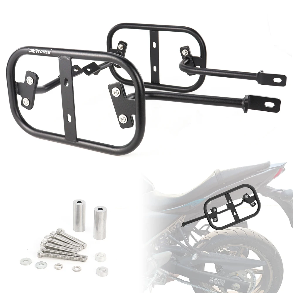 

Motorcycle Side Luggage Racks Saddlebag Support Bars Mount Bracket Pannier Racks SV650 ABS 2015-2024 SV650X 2018-2024 For Suzuki