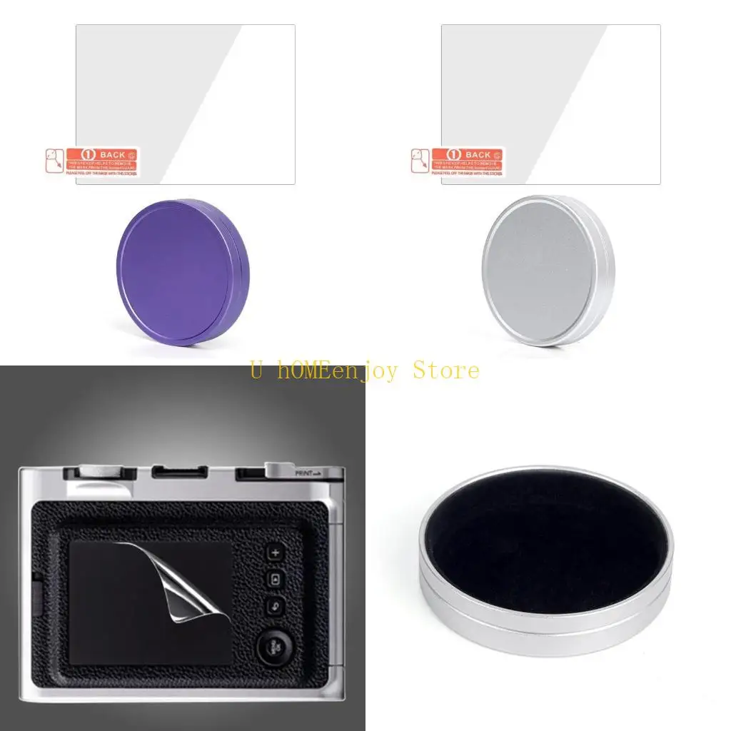 

B0KF 55 мм алюминиевые крышки объектива с внутренней флокацией для передних крышек объектива камеры Evo, пленка из закаленного