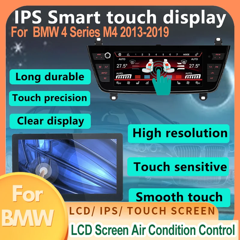 

Air Conditioning Control For BMW 4 Series F32 F33 Touchknob 2013 2014 2015 2016-2019 AC Panel Display Screen Touch LCD Digital