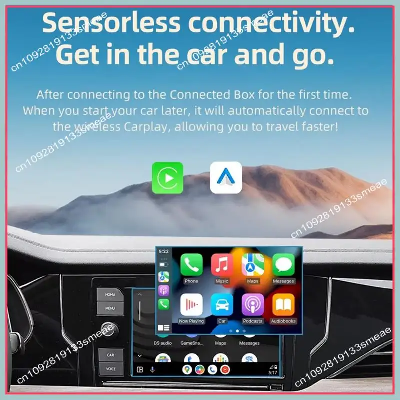 

N94R Auto Direct Plug-In Wired To Wireless Carplay Android Auto Box Car Two-In-One MINI Carplay Box Plug And Play