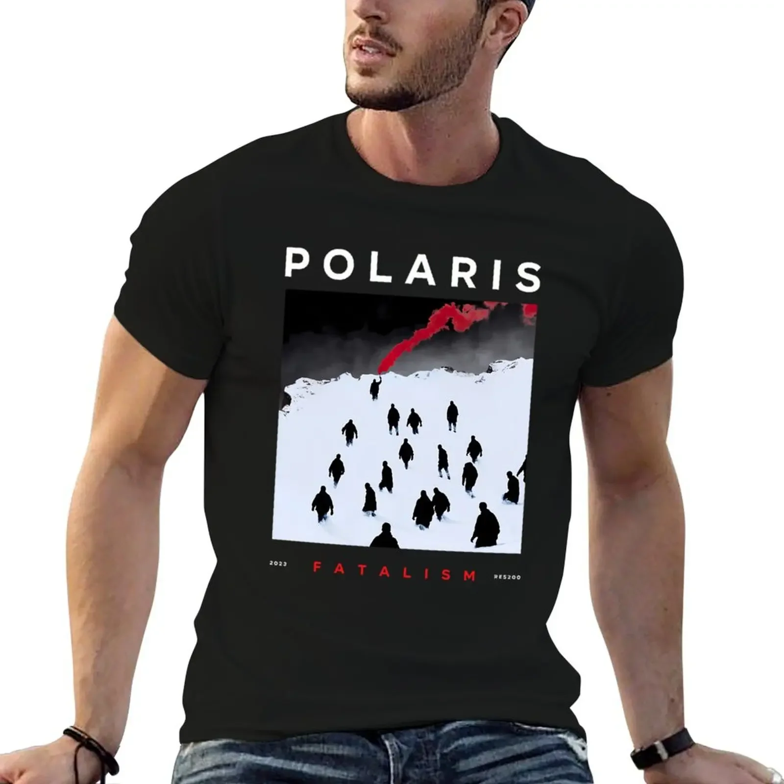 Polaris Merch Fatalism T-Shirt anime t shirts customizeds blue archive mens t shirts pack