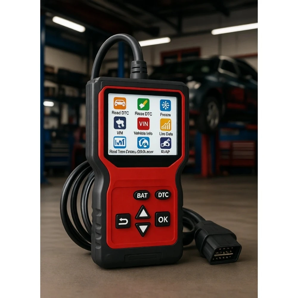 

Профессиональный OBD2-сканер с функцией проверки аккумулятора и диагностики двигателя