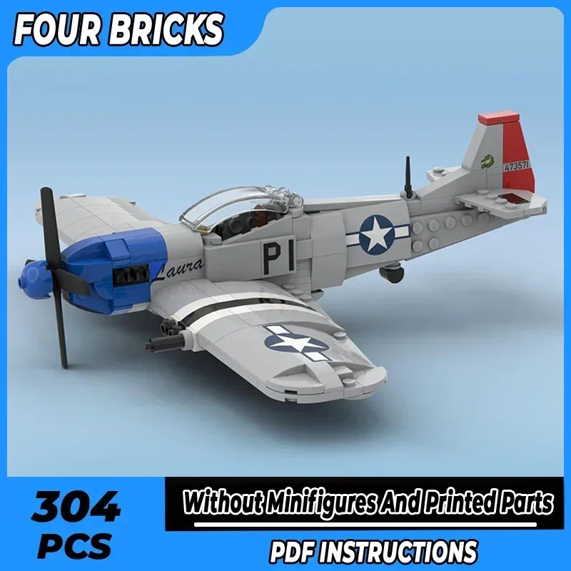 

Moc строительные кирпичи военный истребитель модель P-51D истребитель бомбардировщик технология модульные блоки подарки рождественские игрушки наборы «сделай сам» сборка