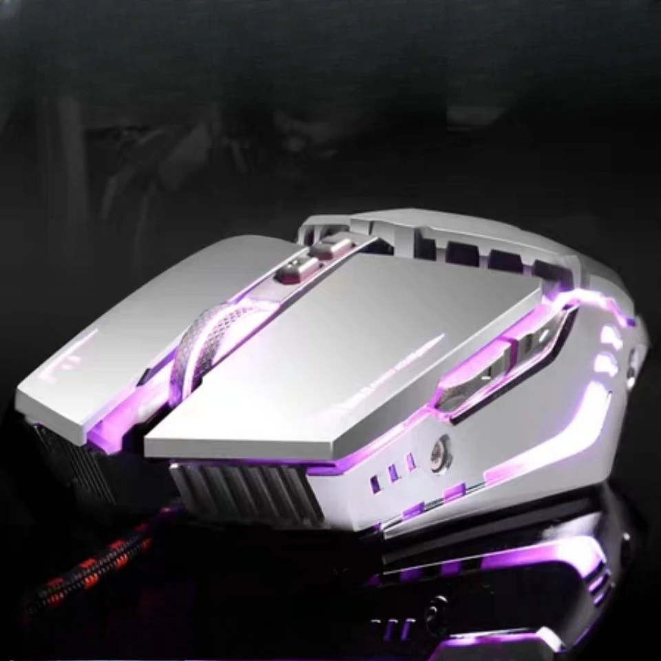 

Wired mechanical e-sports usb desktop notebook silent mute mouse
