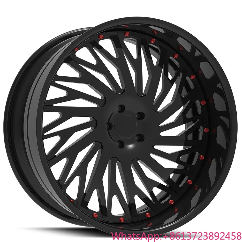 

Forged Two-Piece Gold Aluminum Wheels 18-24 Inches for Passenger Vehicles Constructed with Forged Alloy