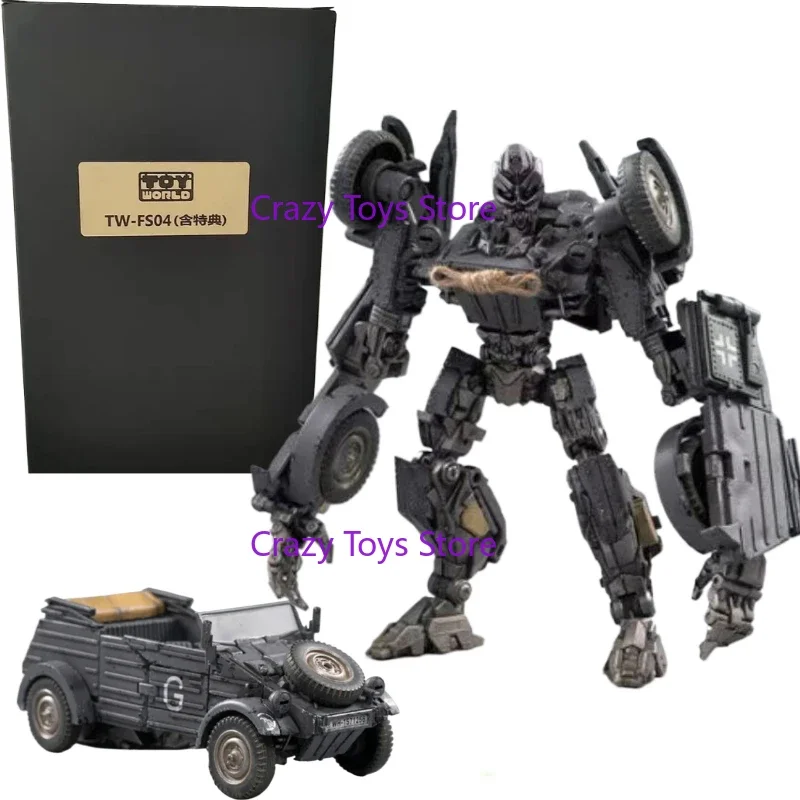 متوفر في المخزون لعبة التحول TW-FS04 TWFS04 YAlert Barricade Frenzy الحرب العالمية الثانية سلسلة روبوت عمل الشكل جمع هدية #2