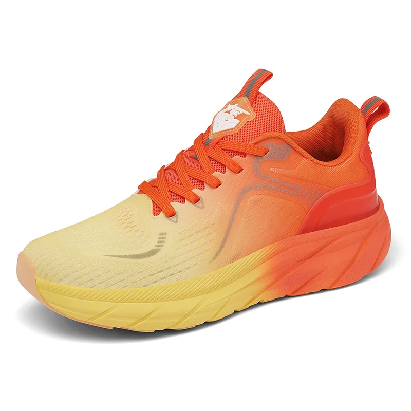 Men's cushioned running shoes with non-slip soles, outdoor sneakers, lace-up sports light shoes for light runners. Women's shoes