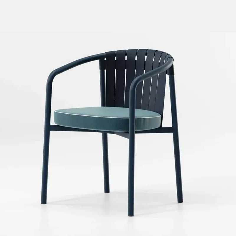 

Современный дизайн, уличный обеденный стул для квартиры, сада, террасы, школы или отеля, алюминиевый каркас и тканое сиденье из веревки