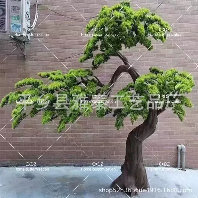 Artificial Pine Tree Simulation Bionic Luo Han Song Fake Pine Plant for Shopping Mall Hotel Decorative Landscape Ornament