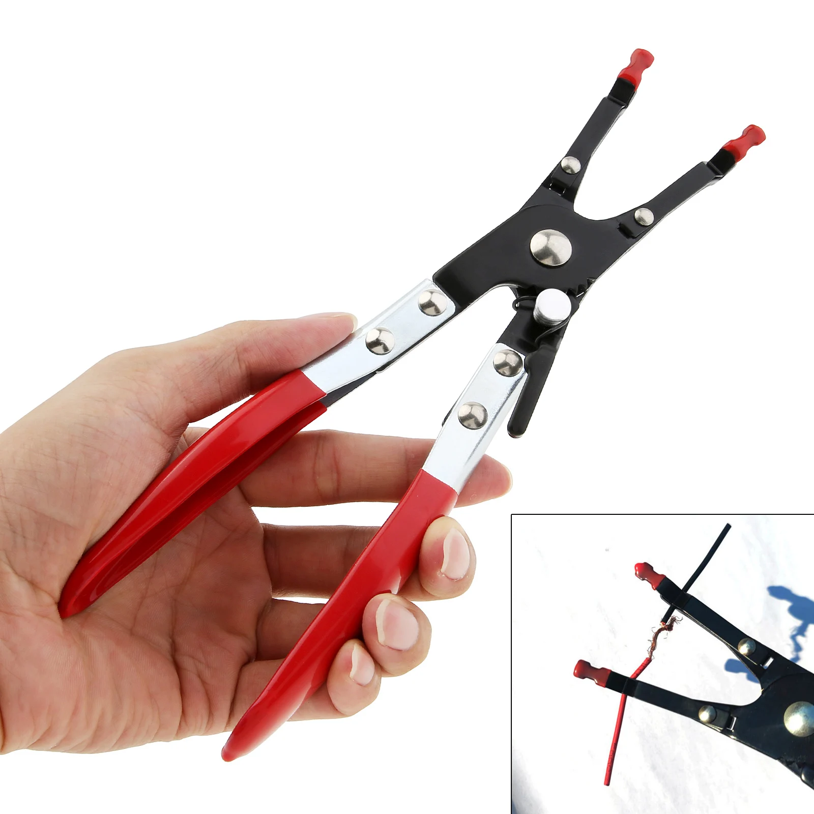 

Metal Car Soldering Aid Plier Red Jaw Wire Welding Clamp Aid Tool for Automobile Repairing