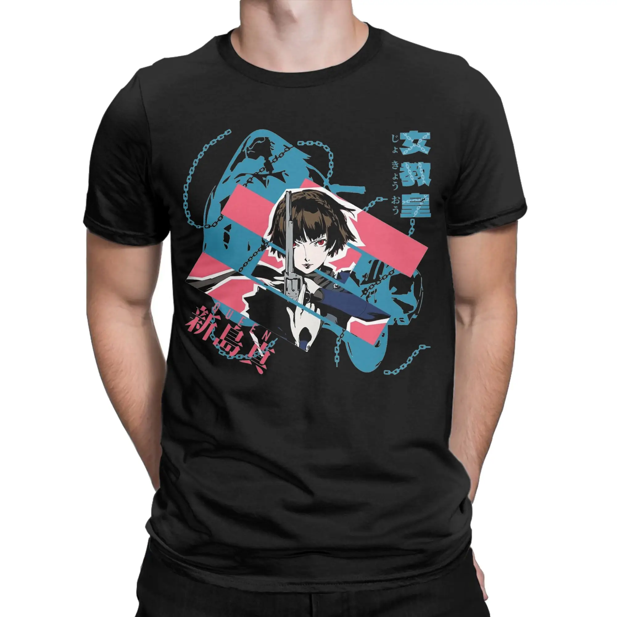 Queen Personas 5 T Shirt Unisex Cotton Tops Aesthetic Video Games Round Neck Short Sleeve