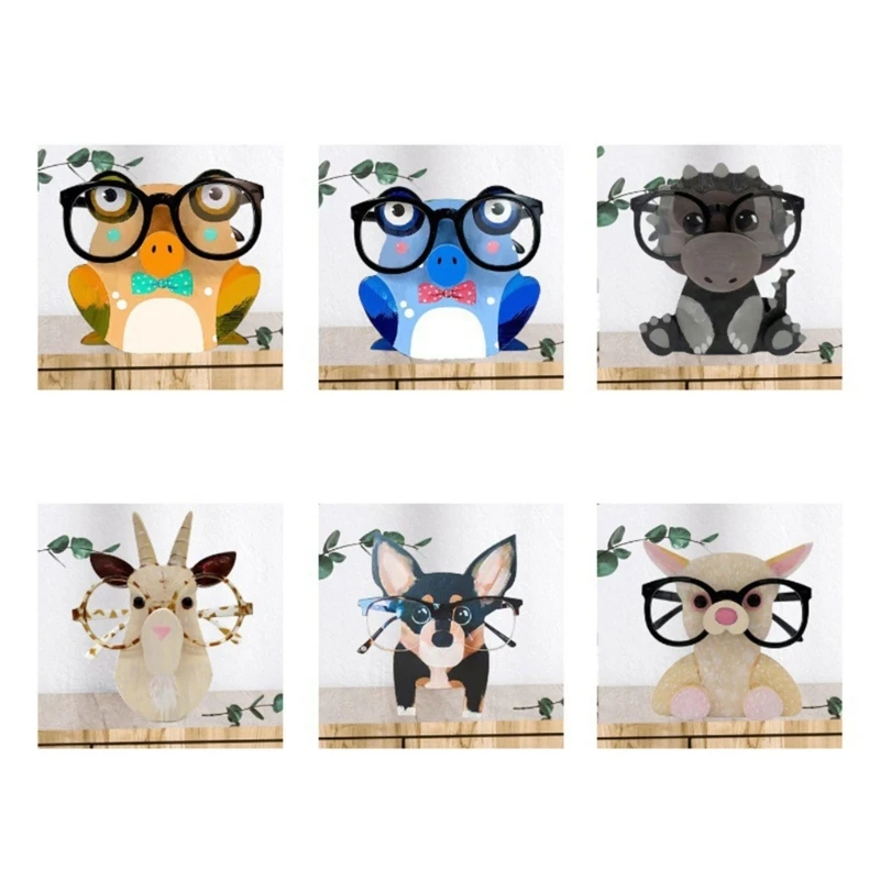 Animal Glasses Holder Sunglasses Eyeglass Display Stand Pet Spectacle Home Office Desk Decoration