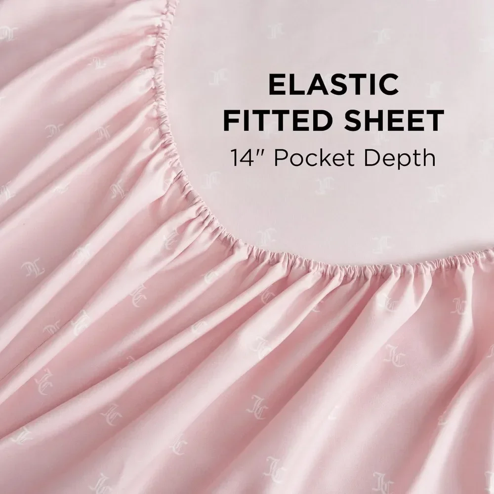 مجموعة لحاف الملكة ذات الشعار الأسود الفاخر من عصير كوتور - مجموعة مفروشات مكونة من 8 قطع #5