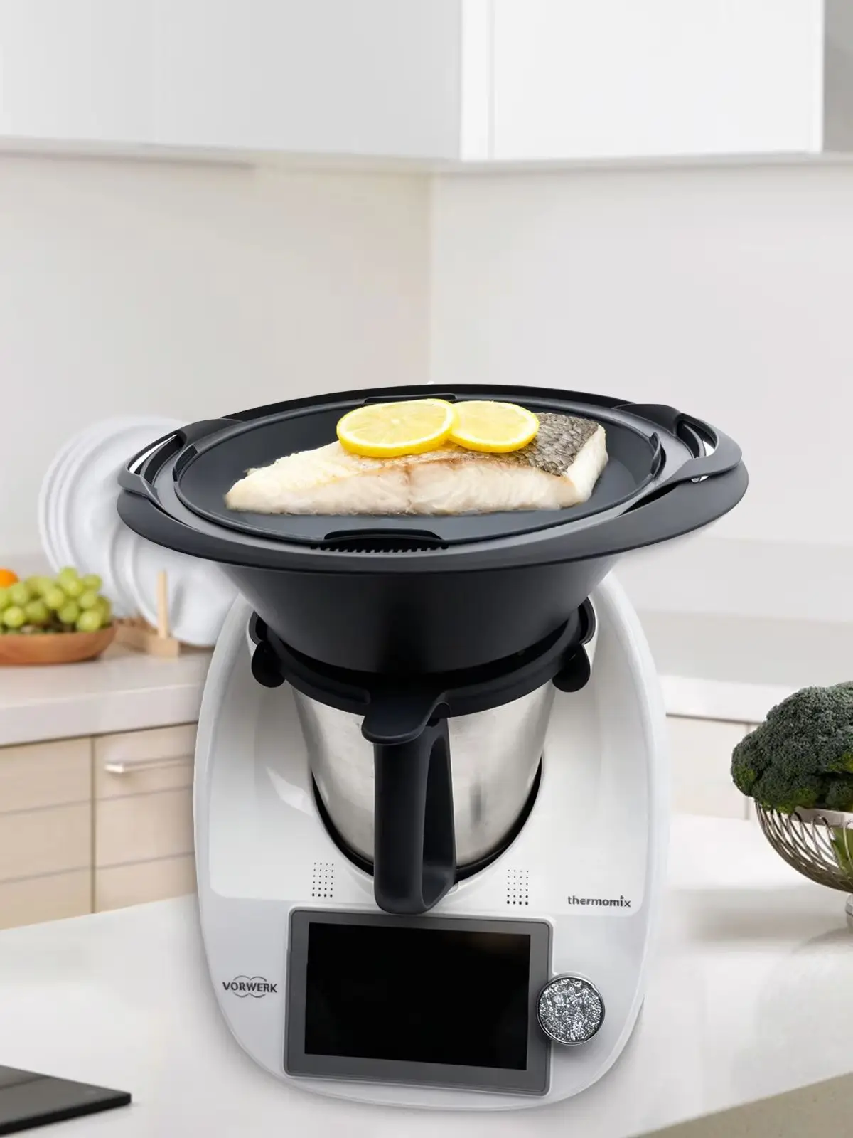 Wiederverwendbare Silikon-Dämpfplatte für Thermomix TM5 TM6, Obere Dämpfplatte Küchenzubehör