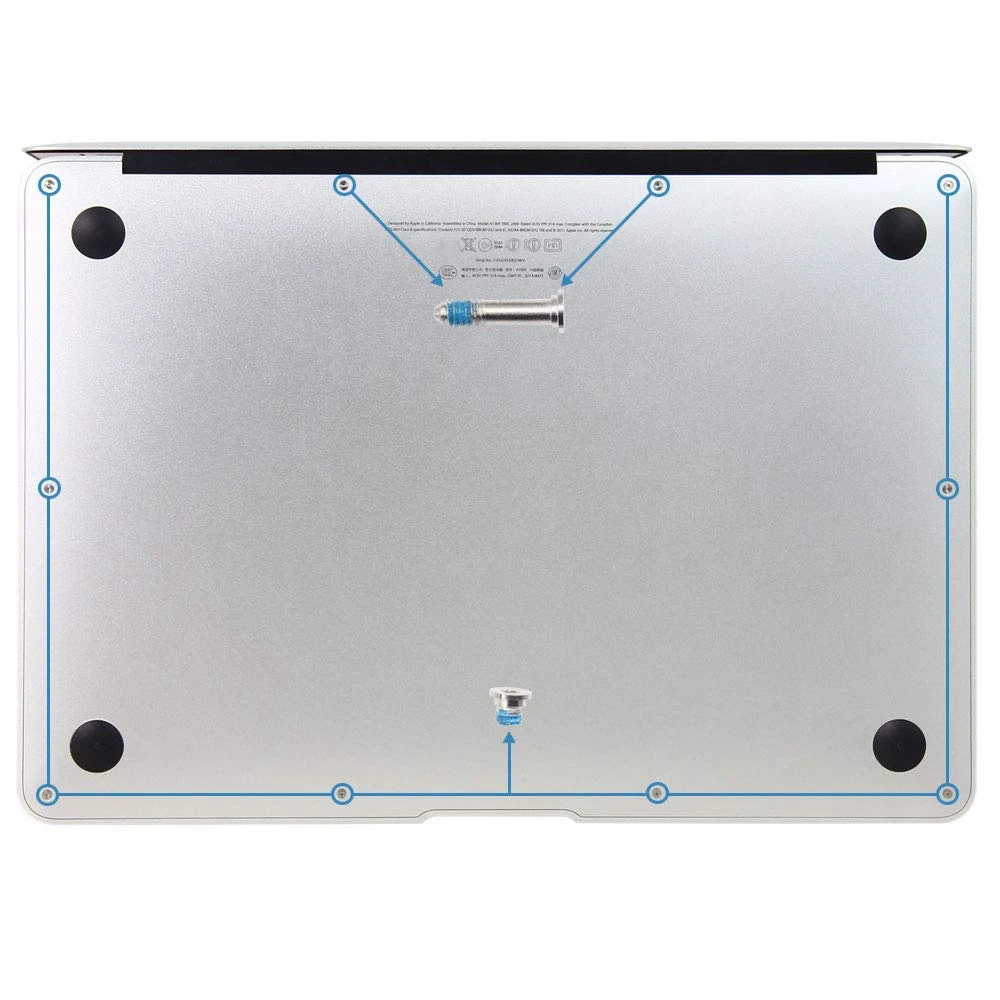 10 Sätze/los Bodenschrauben Schraube für 11 Zoll 13 Zoll A1369 A1370 A1465 A1466 Bodengehäuseschrauben