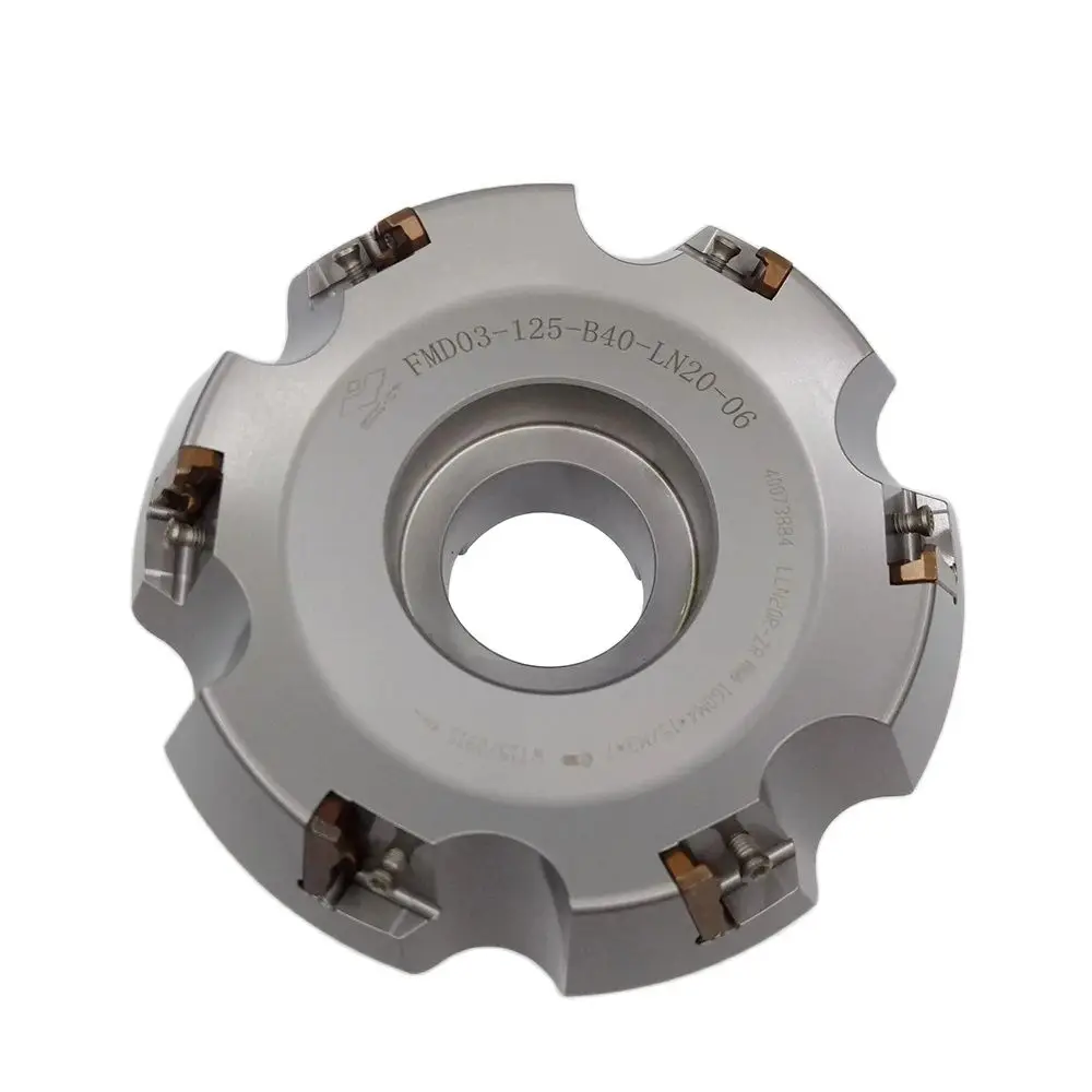 ZCC FMD03-125-B40-LN20-06 페이스 밀링 인덱서블 밀링, FMD03 Kr: 60 °