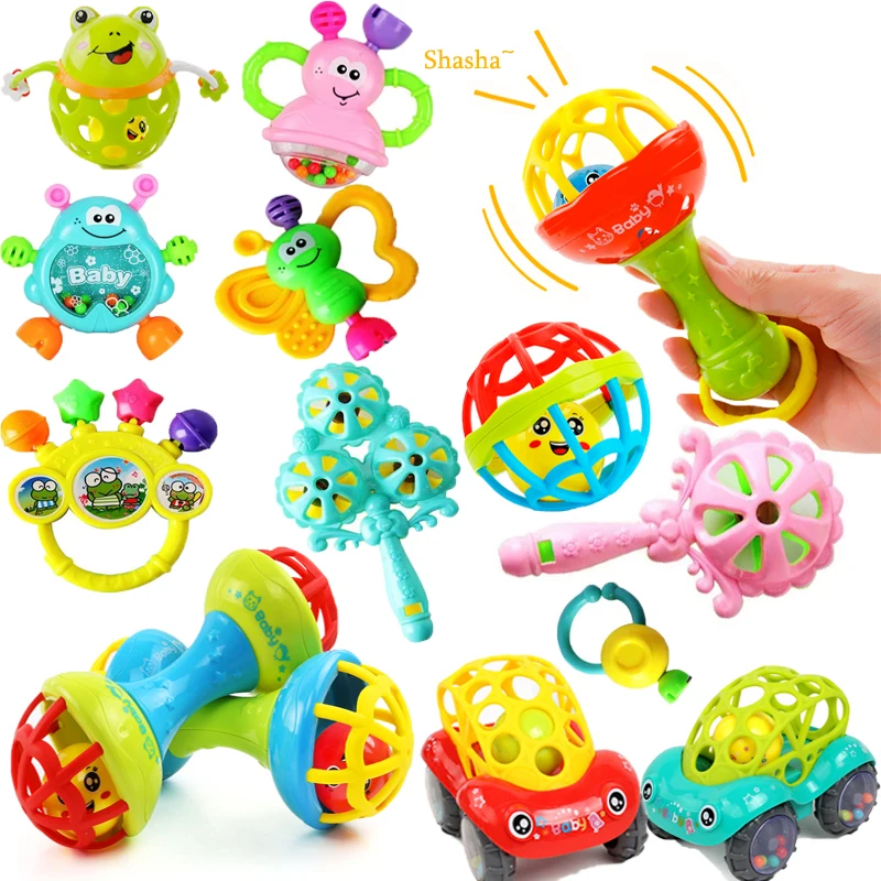 Baby Rattles Toys Newborn Sensory Teether Baby Development Games Educational Infant Toys For Babies Baby Toys 0 6 12 Months