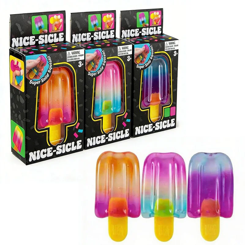 Popsicle Blind Box Würfel Sensorischer Stressabbau-Squishy-Würfel Anti-Angst-Quetschobjekt als Geburtstagsgeschenk-Spielzeug