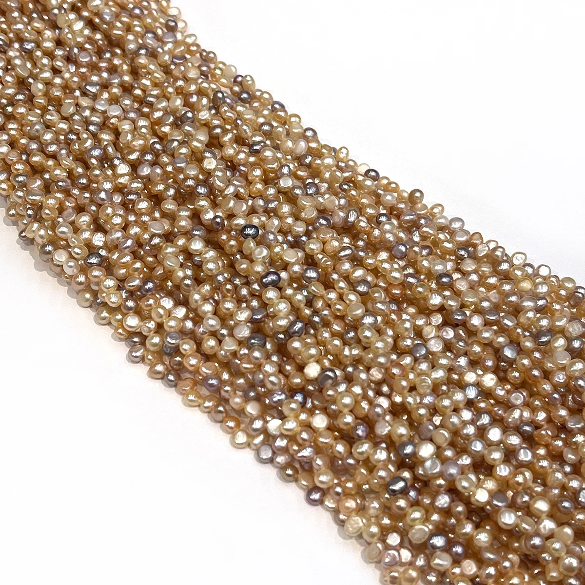 4-5mm  Natural Freshwater Pearl Colored Beads Double-Sided LusteJewelry Making DIY Necklace Bracelet Earrings Accessory Women