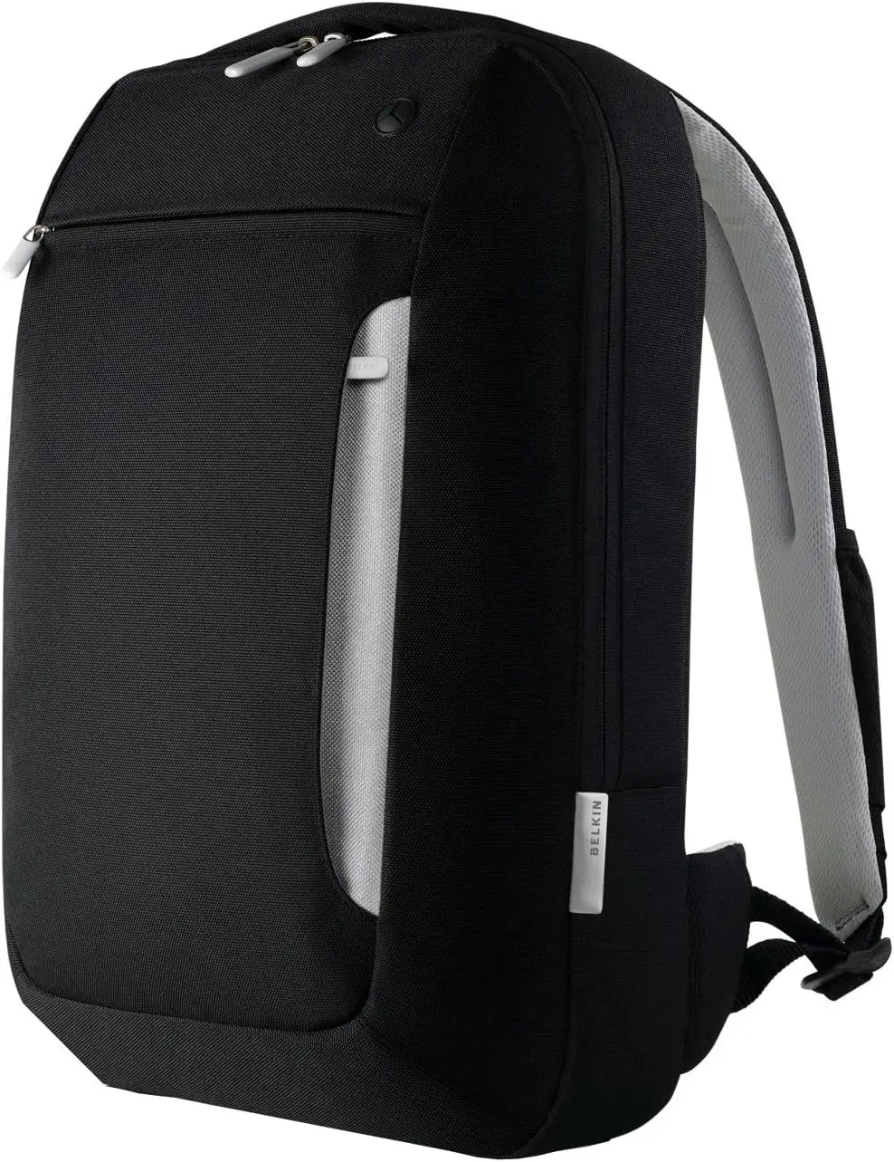 

Тонкий полиэстеровый рюкзак для ноутбуков и ноутбуков до 15,4 дюйма (черный/светло-серый)