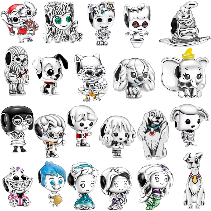 Nuevo DIY Harry Potter, Marvel, Star Wars, Dumbo serie múltiple colgante de cuentas compatible con joyería de plata esterlina Original Buen regalo