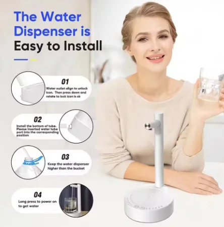 

Умный настольный электрический водяной насос со свободным поливом, беспроводной выходной водой и регулируемым количественным дозированием