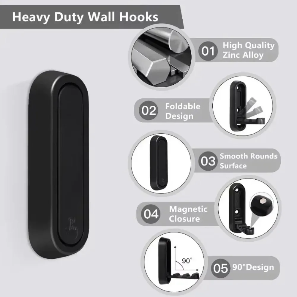 Super For RV Bathroom Home CamperHook Storage Caravan RV Interior Accessories 1PCS Aluminium Alloy Foldable Clothes