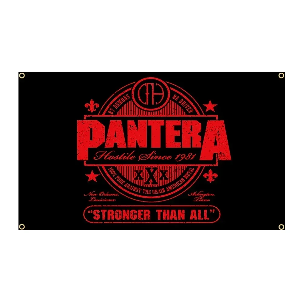 Q 90x150cm Panteras Heavy Rock Band Flag Polyester Printed Decoration Banner - Ft Flags Decor,flag Decoration Banner Flag Banner