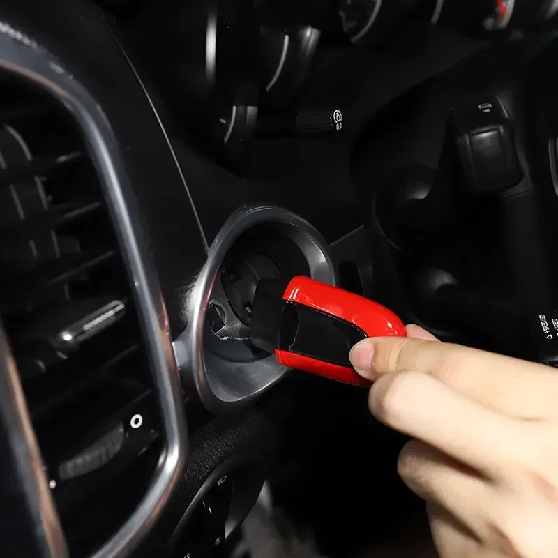 

Для porsche Boxster Cayman 911 Cayenne Macan 2013-2023 автомобильный ключ запуска двигателя переключатель зажигания в один клик отделка автомобильные аксессуары