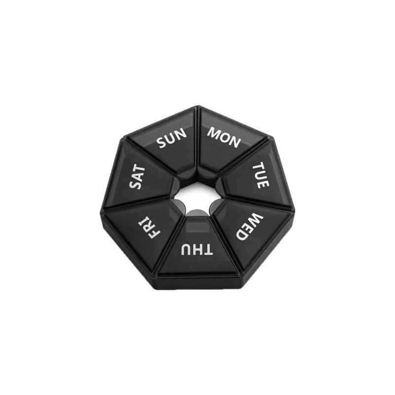 

1pc Carry-On Portable One Week Large Capacity Pill Box Dustproof Dispenser Seven Days A Week Transparent Pill Organizers