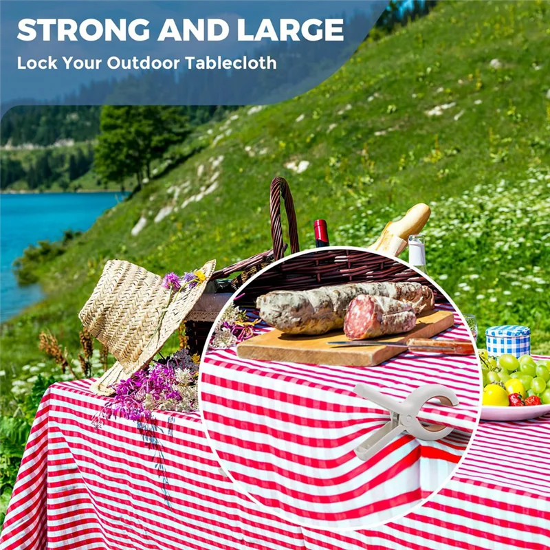 

HGHO Beach Towel Clip, Large Clip, Outdoor Seamless Clip, Plastic Clip For Drying Clothes, Strong Windproof, Fixed Clip