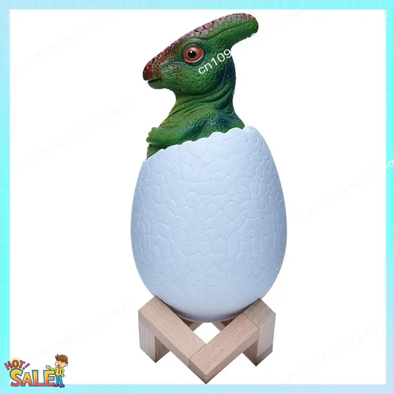 

N08R 3D Night Light Parasaurolophus Egg Desk Lamp 3 Color Touch Cartoon Table Lamps Home Decor For Kid Birthday Gift Easy To Use