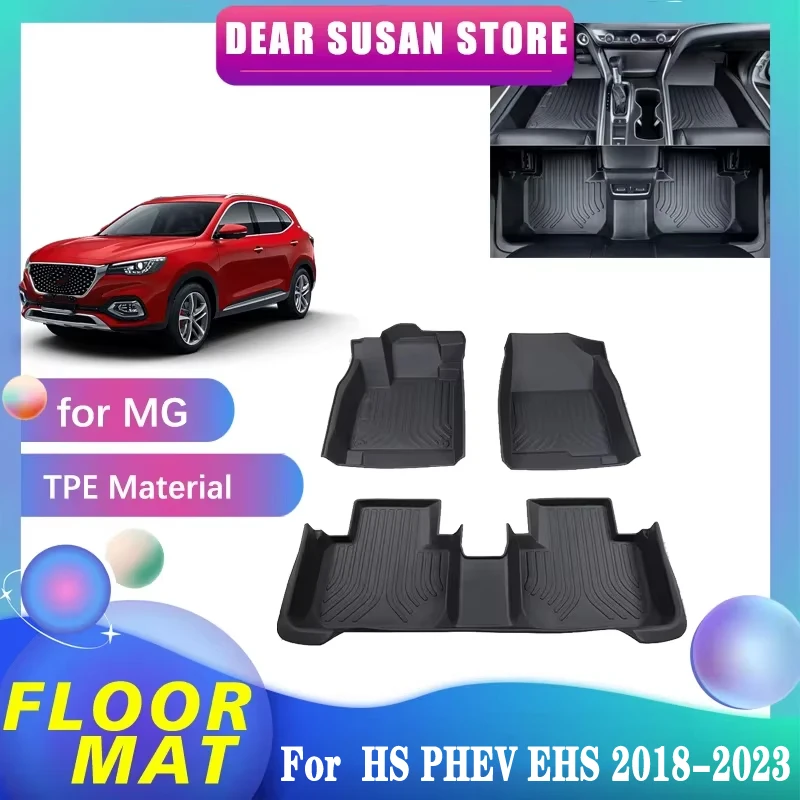 

Car Special Floor Pad for MG HS PHEV EHS EV 2018~2023 2022 MGHS Liner TPE Waterproof Full Cover Space Ttrunk Mat Rug Accessories