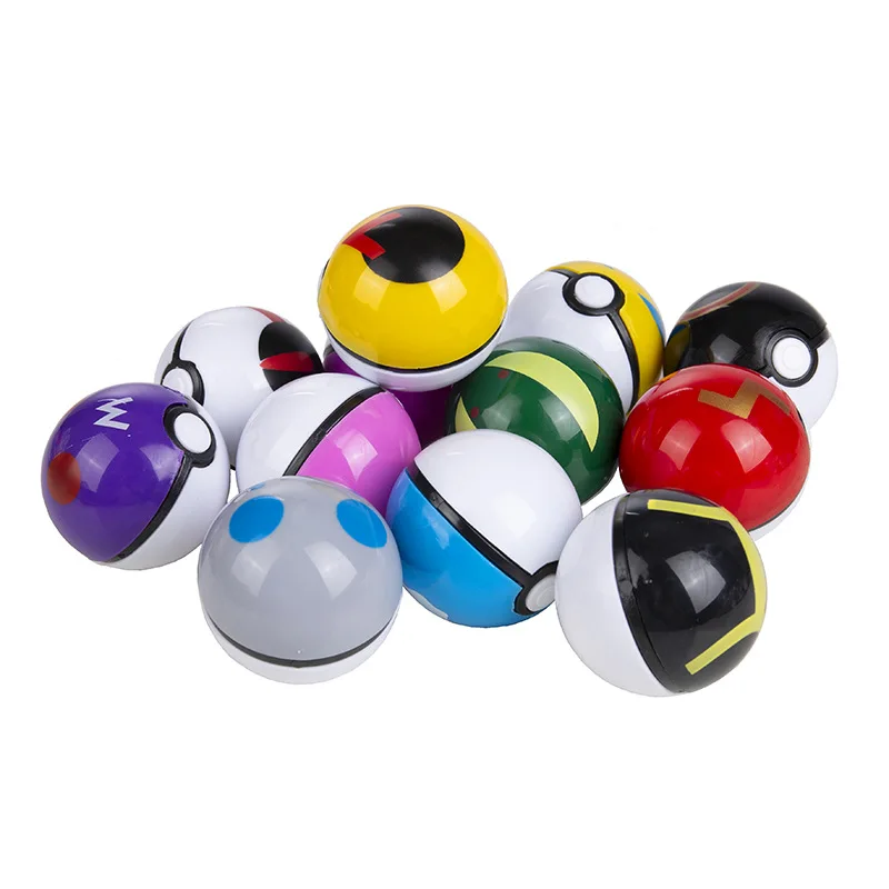 الأصلي البوكيمون 12 قطعة/مجموعة البسيطة Pok é الكرة جيب الوحش بيكاتشو عمل Pokeball الذهاب نموذج أنيمي دمية لعبة هدايا الأطفال #1