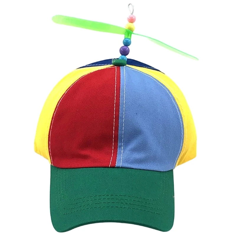 Cappello da elica per feste Cappello da baseball per elicottero divertente Copricapo creativo per riunioni famiglia per feste