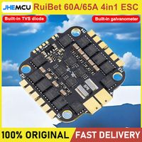 JHEMCU RuiBet 60A/65A 3-6S Dshot600 BLHELI_S  4in1 ESC for RC FPV Freestyle Flight Controller Drone