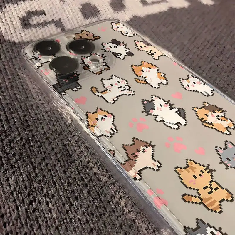 حافظة لهاتف آيفون 17 16 15 14 13 12 11 Pro Max XR XS MAX 7 8 PLUS MINI INS غطاء شفاف ﻿