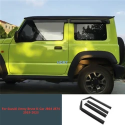 Car Door Window Visor Deflector Cover For Suzuki Jimny Brute K-Car JB64 JB74 2019-2023 Weather Shield Sun Rain Screen Shelter