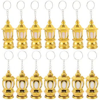 20 piezas Mini llavero LED portátil, diseño de linterna de Ramadán, llavero de emergencia para acampar al aire libre, antorcha de luz, lámpara de luz creativa, regalo