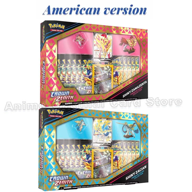 American Version  Original Box Genuine Pokemon PTCG English SS12.5 Zacian Zamazenta Badge Collection Gift Box