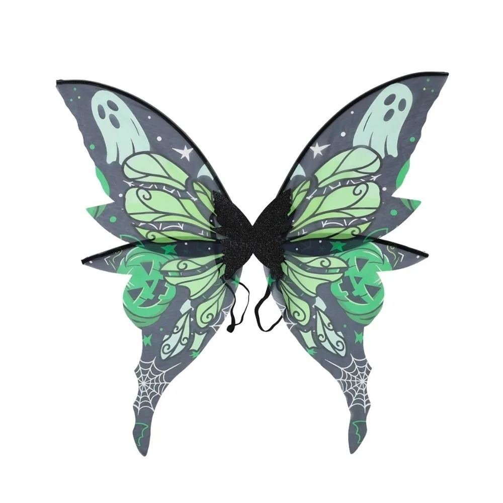 Colorful Butterfly Fairy Wings Gradient Sheer Elastic Shoulder Straps Elf Wings Costume Sparkling Organza Handmade